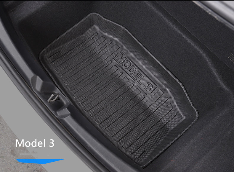 Model 3 Floor+Storage+Cargo Floor Mats Full package(6 pcs), Front Rear Cargo Liner Mat, Waterproof Anti-Slip Floor Mat Custom Fit for Tesla